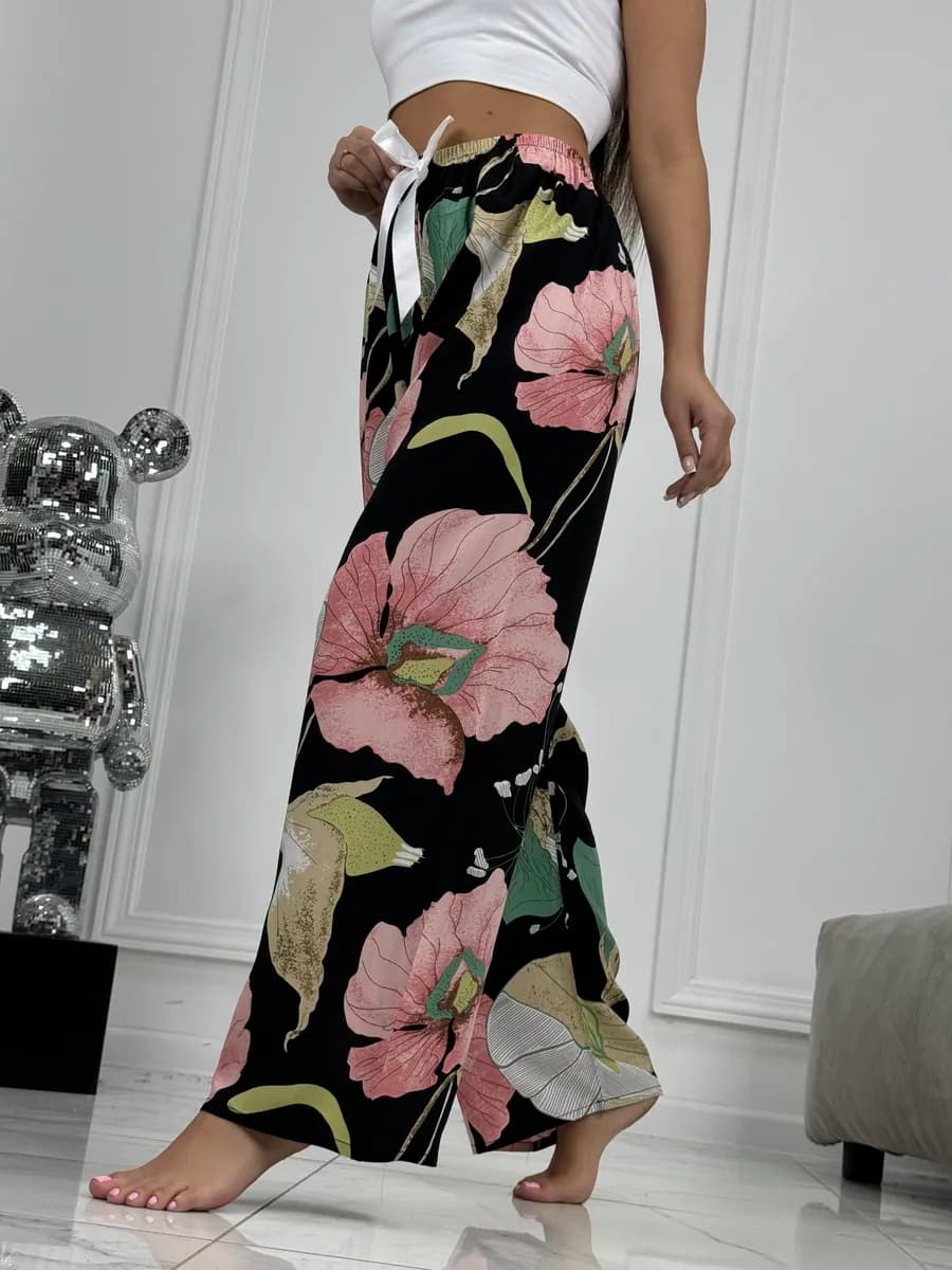 Брюки домашние летние оверсайз