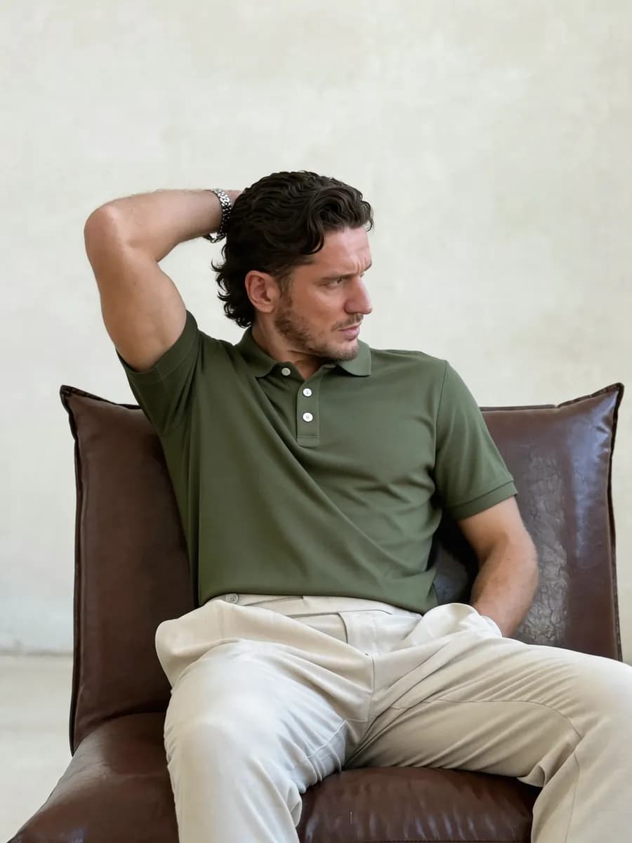 Футболка поло с коротким рукавом