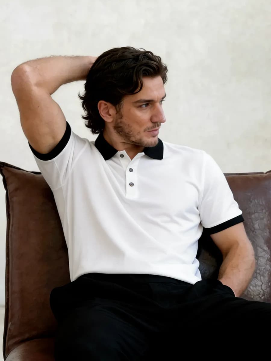 Футболка поло с коротким рукавом