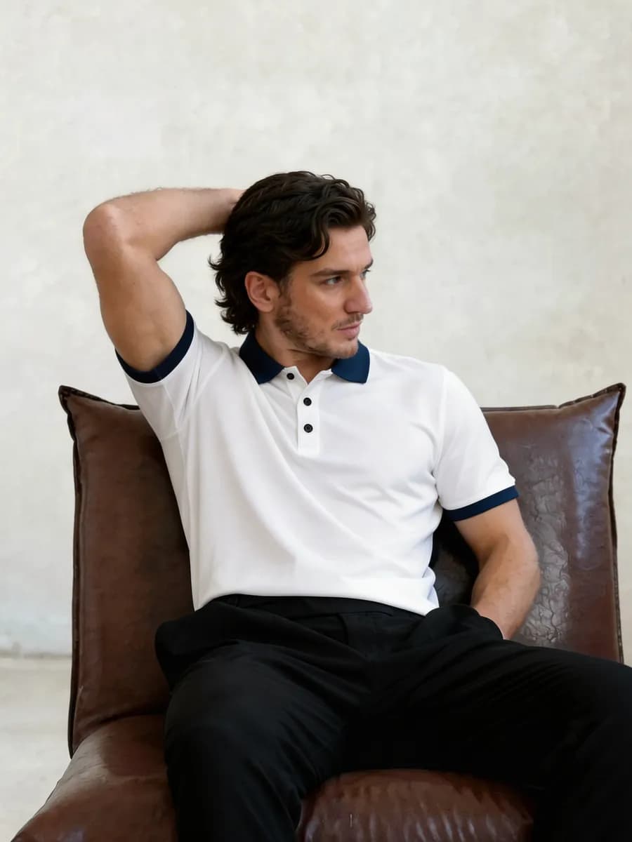 Футболка поло с коротким рукавом