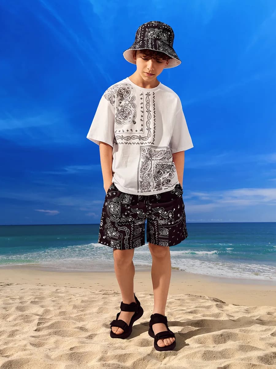 Бордшорты купальные на резинке