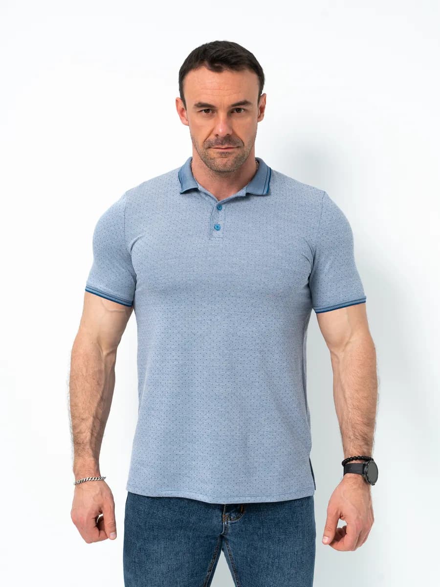 Футболка поло с коротким рукавом базовая