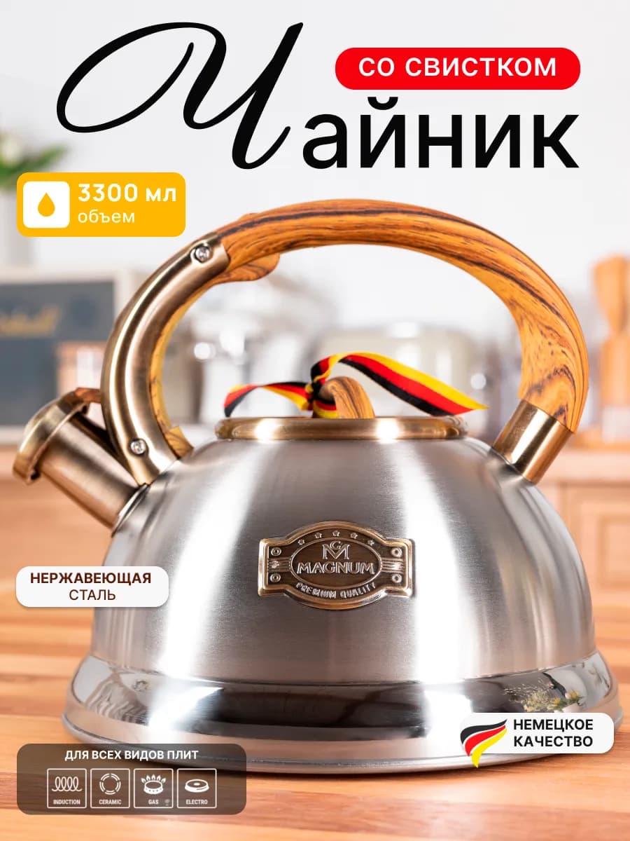 Чайник для плиты со свистком
