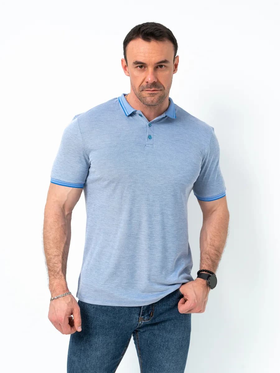 Футболка поло с коротким рукавом базовая