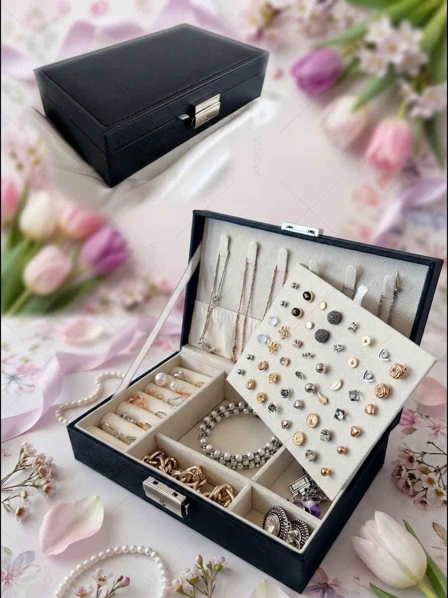Шкатулка для хранения украшений и колец