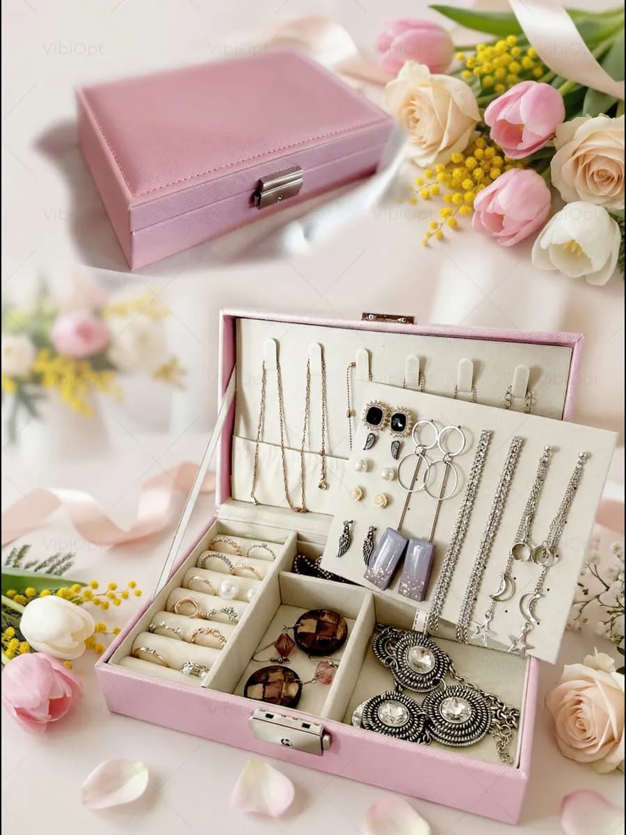 Шкатулка для хранения украшений и колец