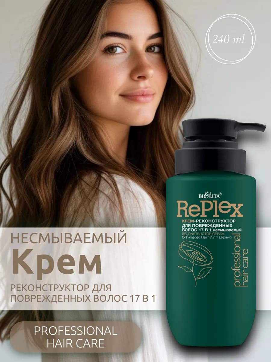 Крем-реконструктор для поврежденных волос 17 в 1 несмываемый
