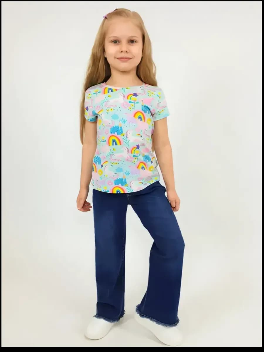 Футболка детская летняя с принтом в садик