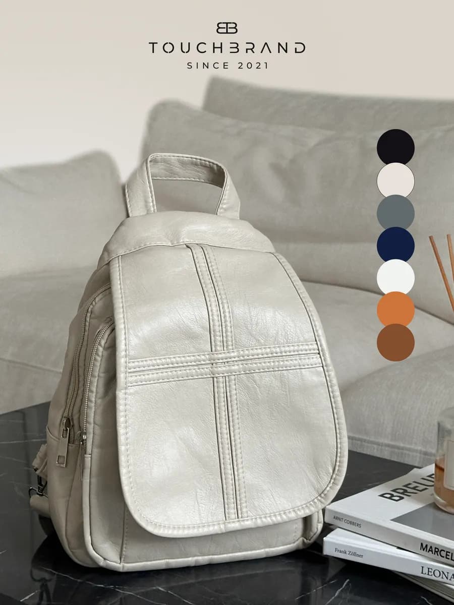 Рюкзак городской маленький из эко кожи