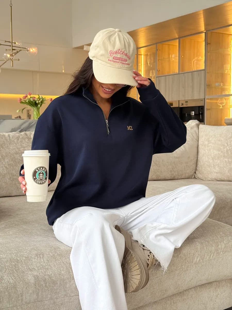 Свитшот полузамок на молнии