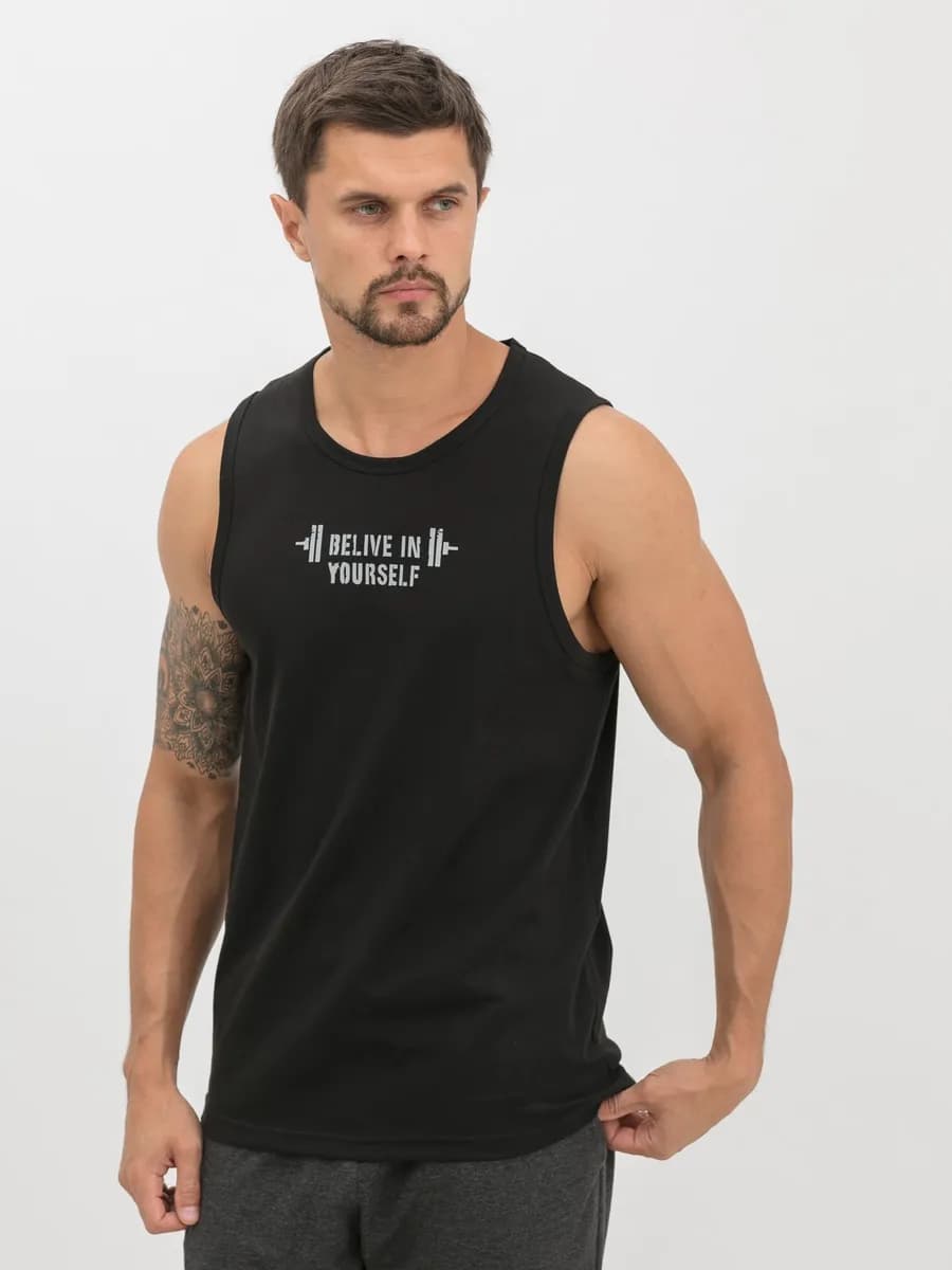 Майка мужская хлопок спортивная