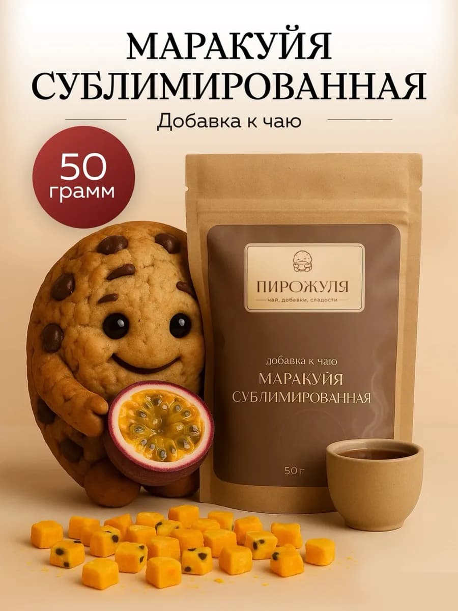 Добавка к чаю Сублимированная маракуйя 50 г