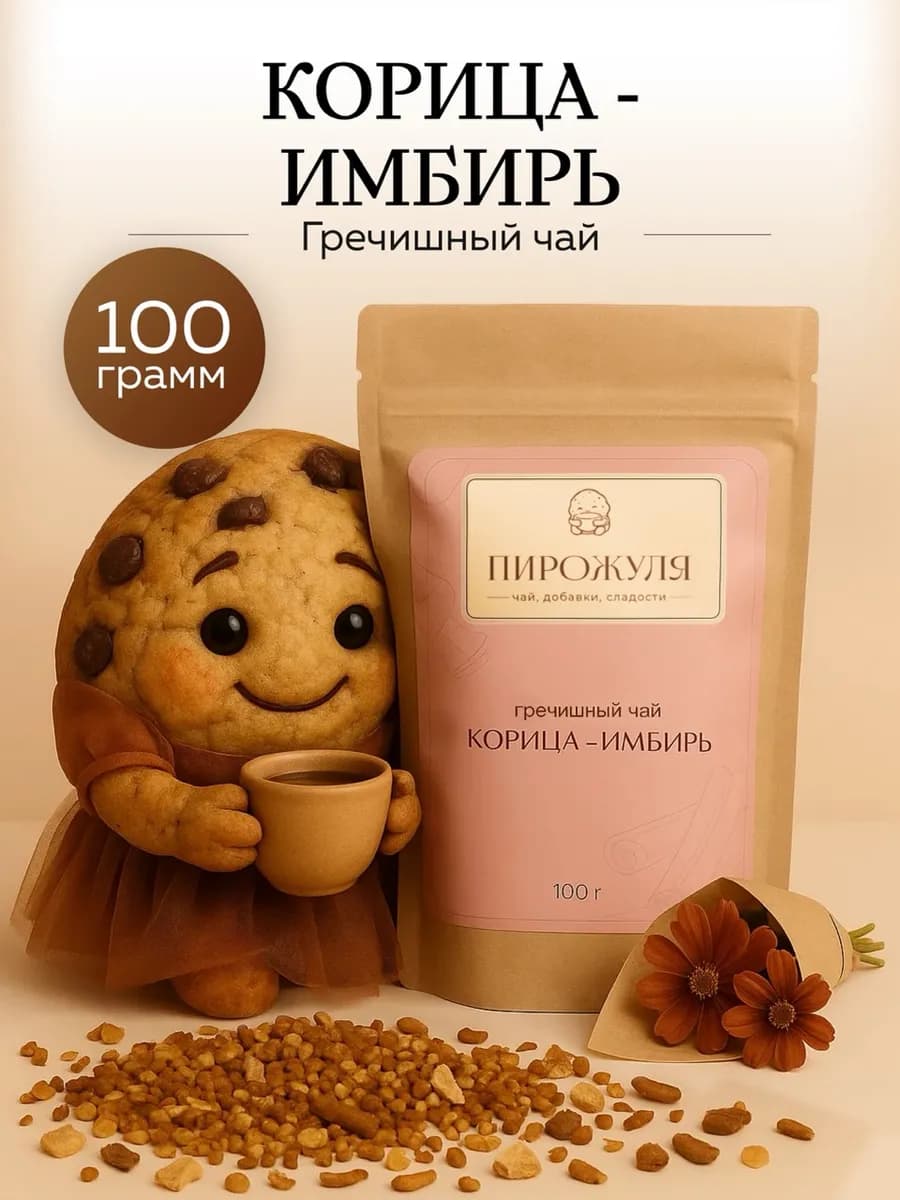 Гречишный Чай для похудения Корица и имбирь