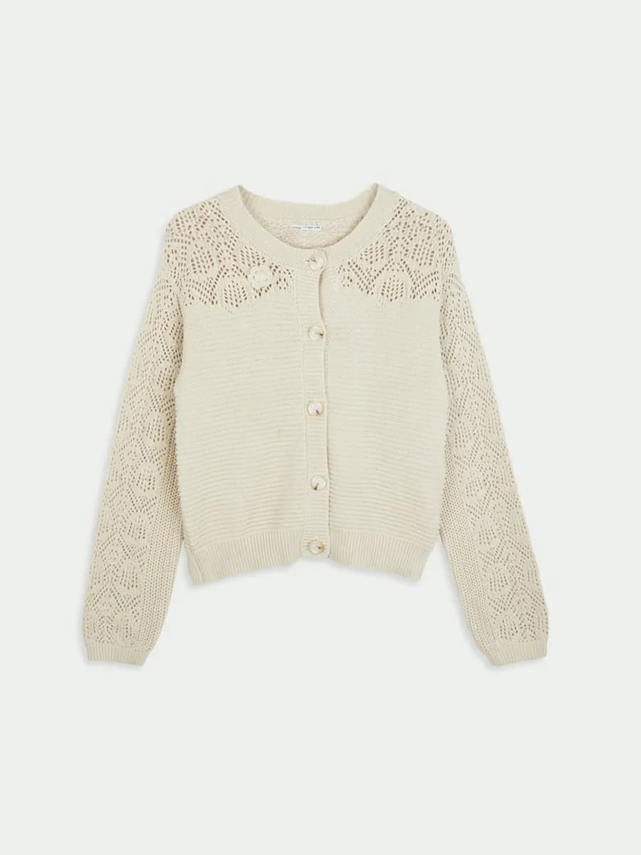 Кардиган вязаный летний