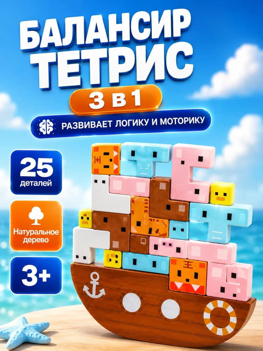 Детская настольная игра Балансир Ковчег