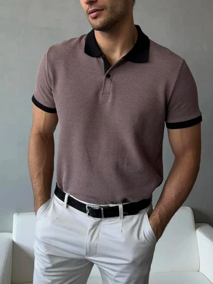 Футболка поло с коротким рукавом