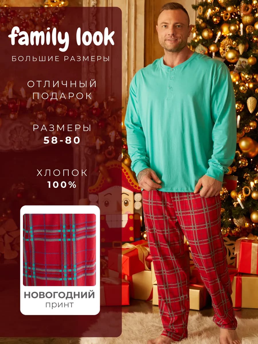 Пижама мужская трикотажная Family Look