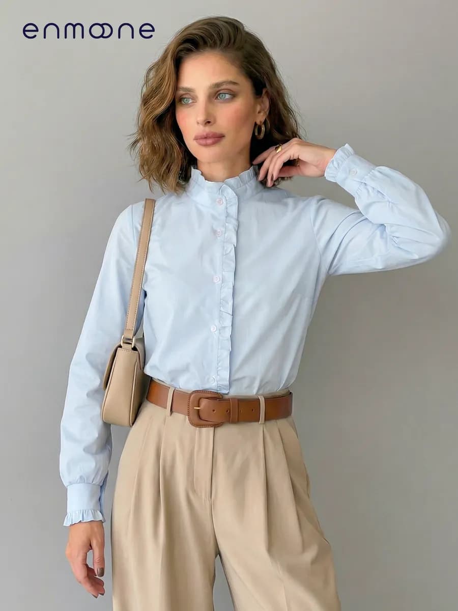 Рубашка женская винтажная школьная