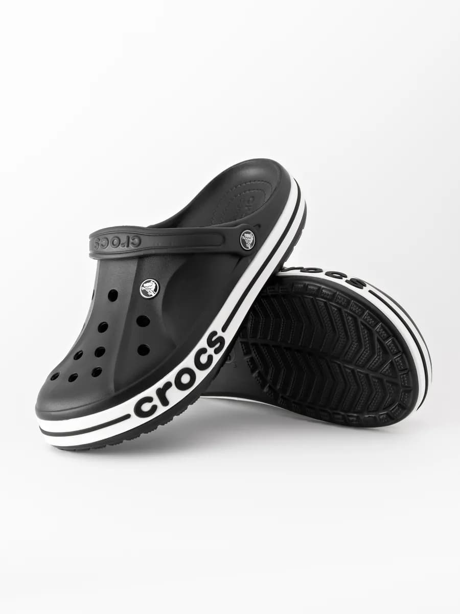 Сабо для пляжа кроксы черные Crocs