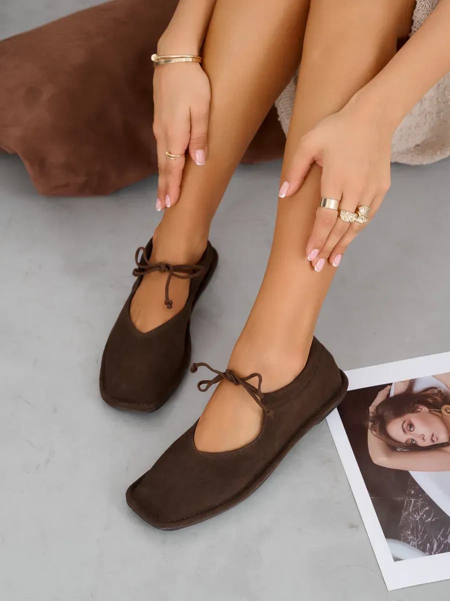 Балетки натуральные