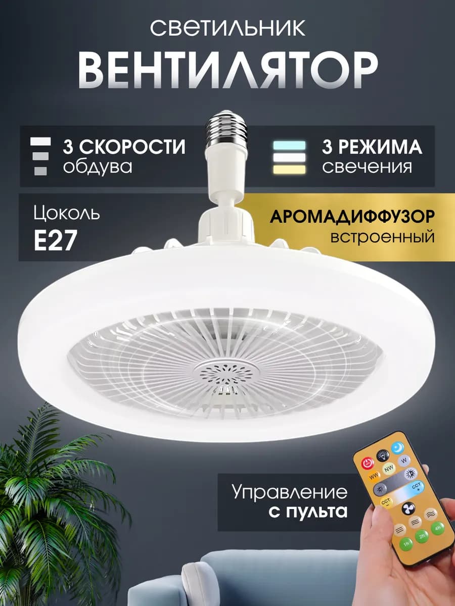 Лампа вентилятор потолочный