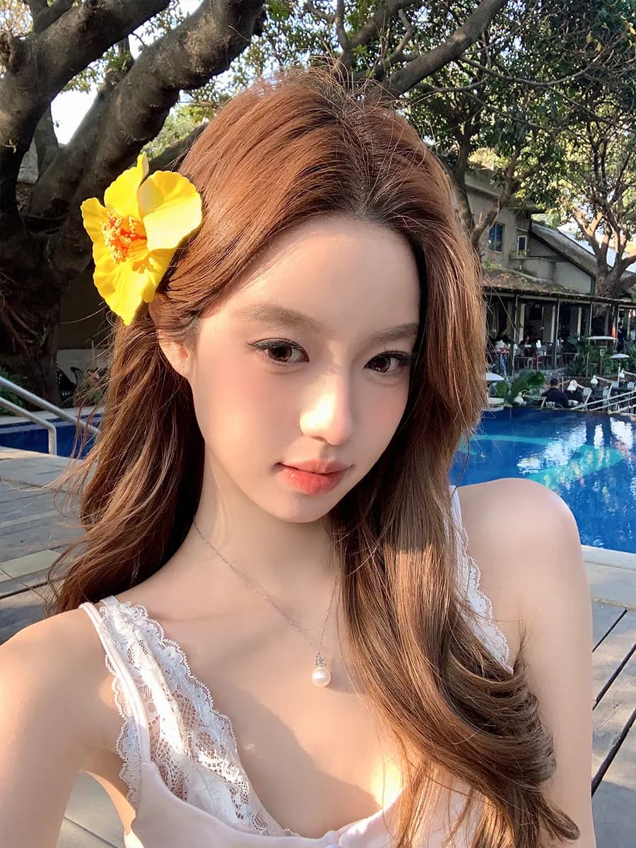 Заколки для волос с цветком Фусо и цветком орхидеи, 2 шт