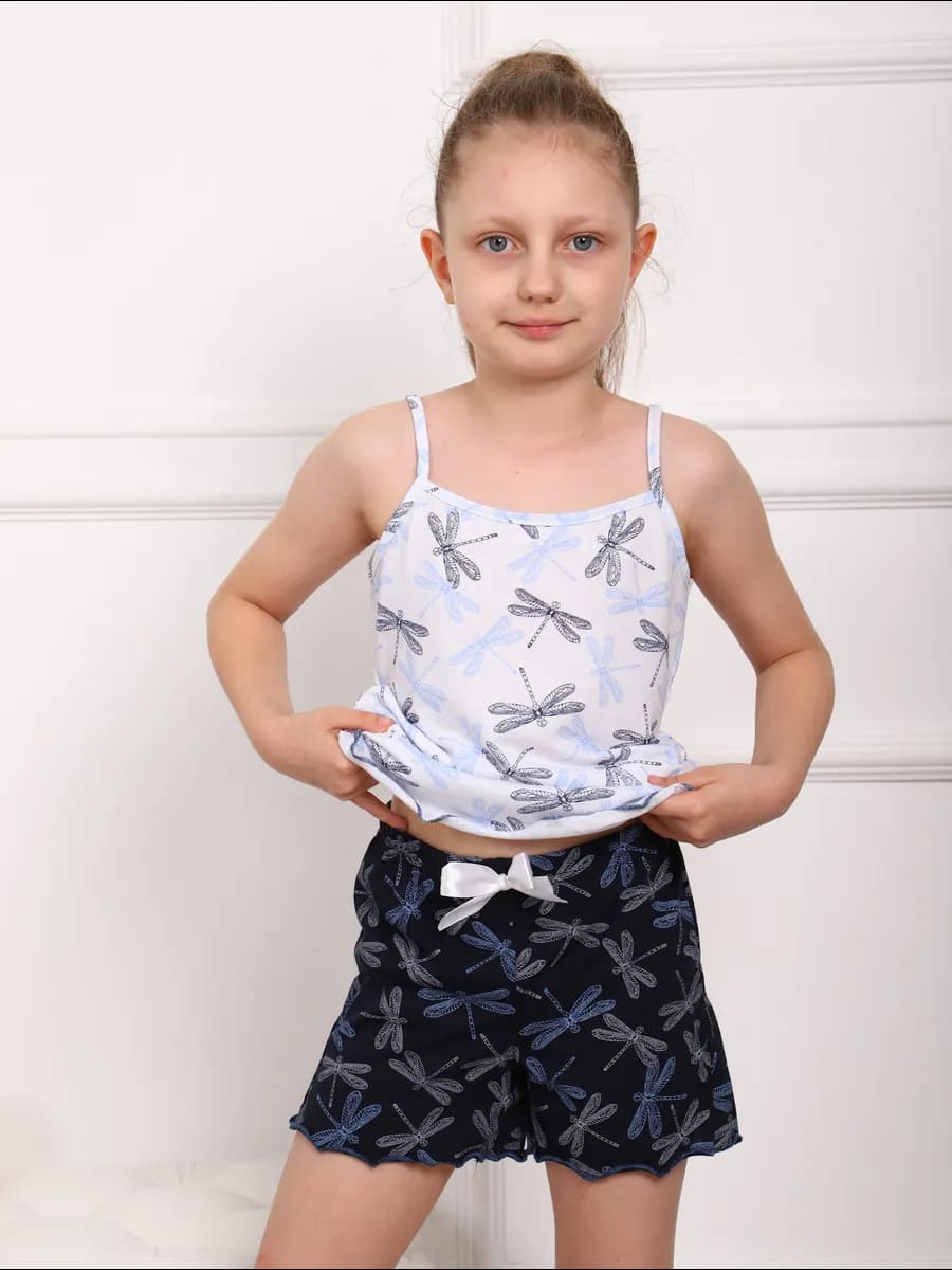 Пижама для девочки с шортами