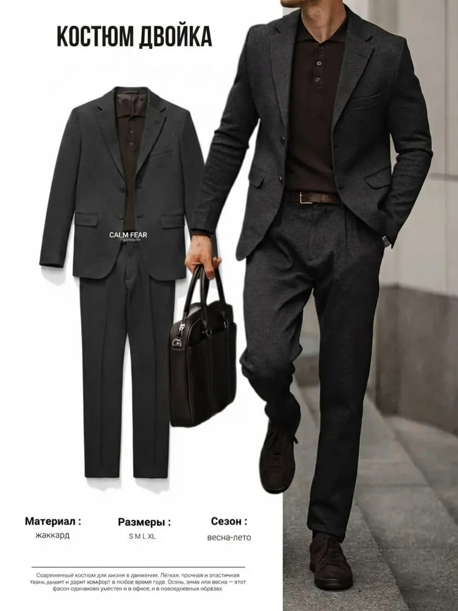 Классический деловой костюм двойка