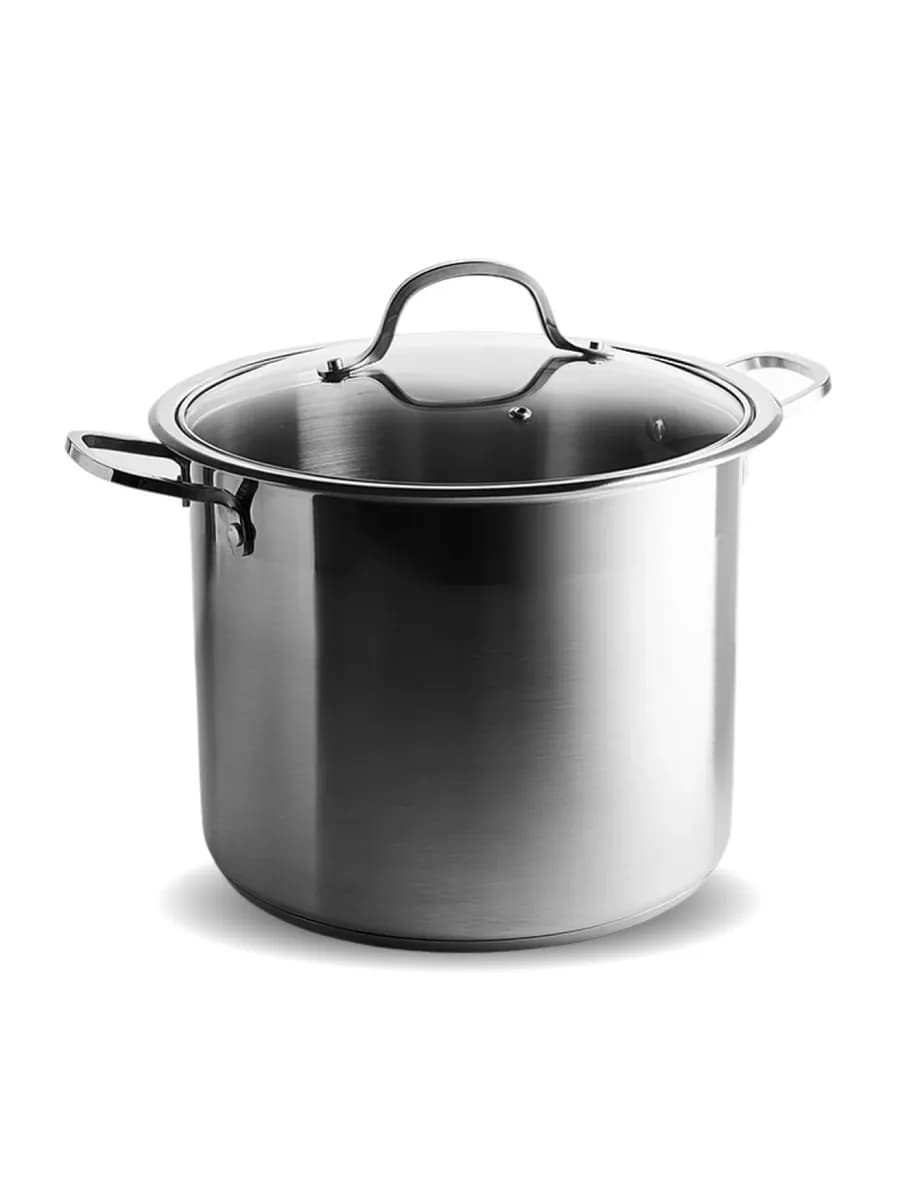 Кастрюля 10 л из нержавеющей стали с крышкой BE-128