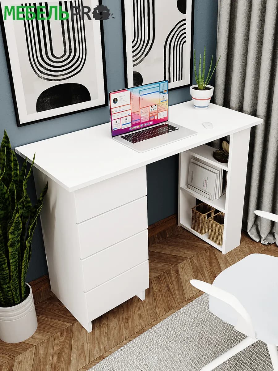 Стол письменный компьютерный с ящиками - фото 1