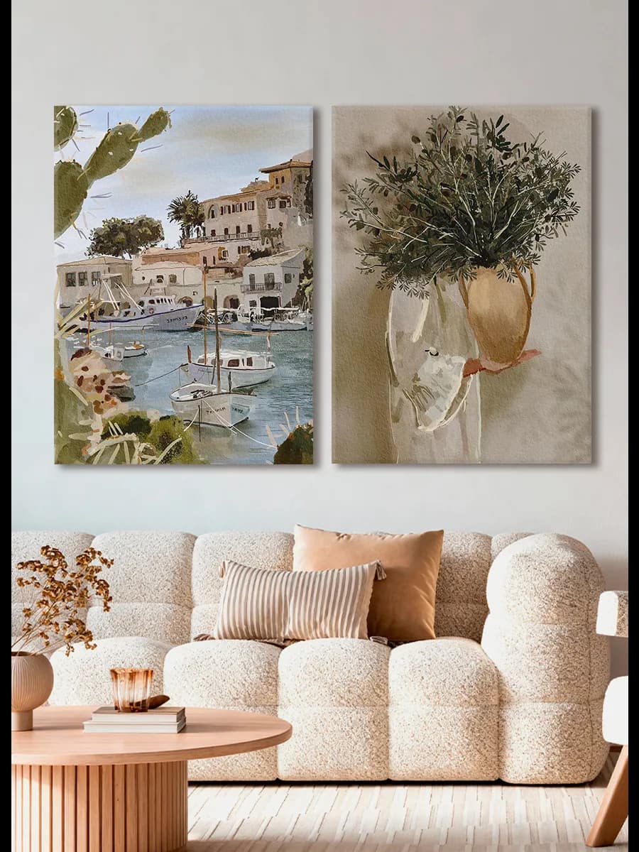 Картина на стену Девушка с цветами пинтерест 140х100 см