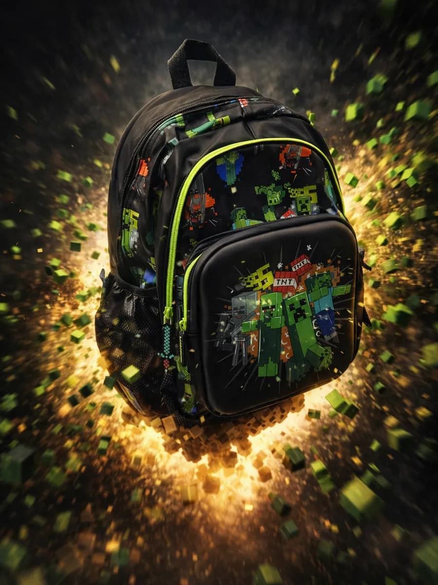 Рюкзак школьный для детей майнкрафт