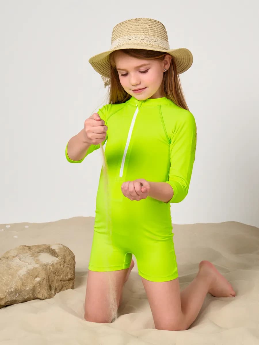 Слитный купальник-комбинезон с шортами - фото 1