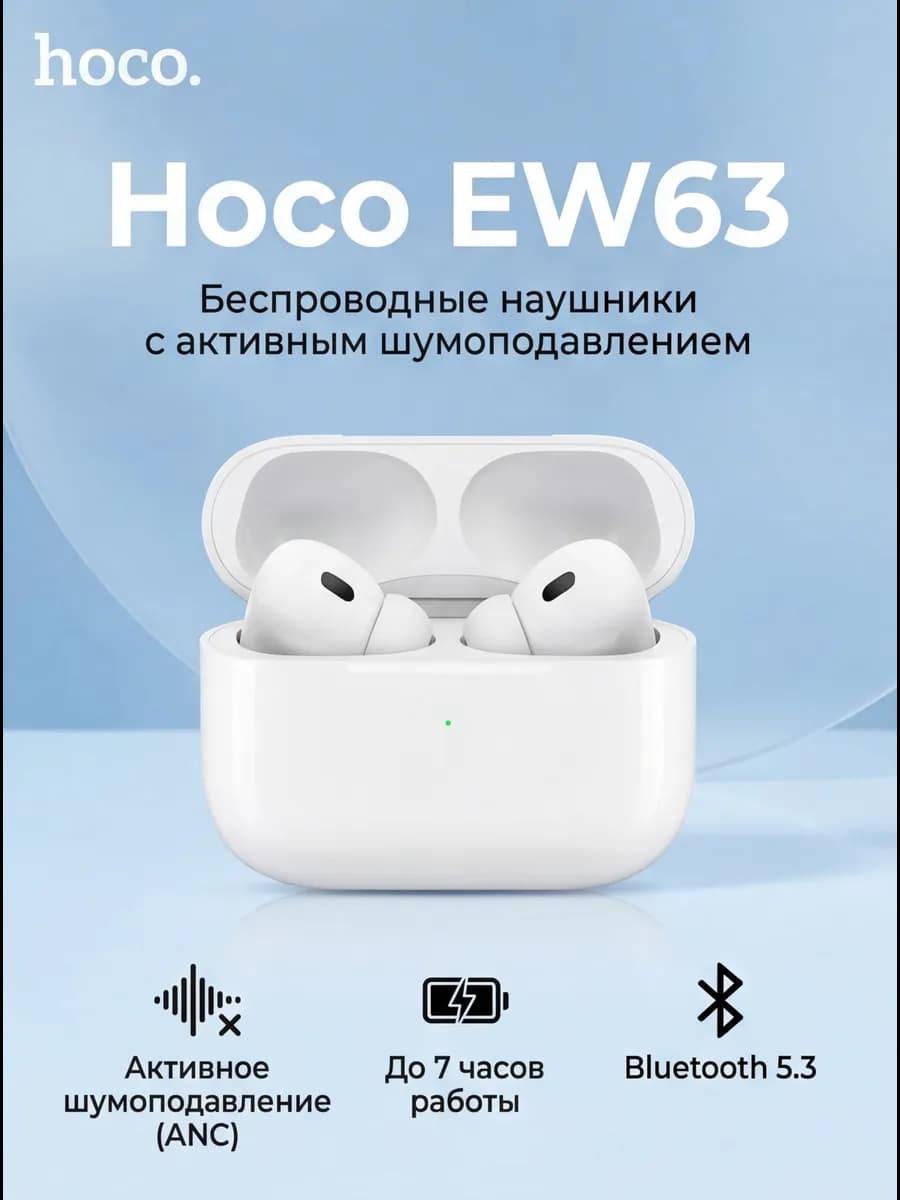 Наушники беспроводные Bluetooth 5.3. ANC - фото 1