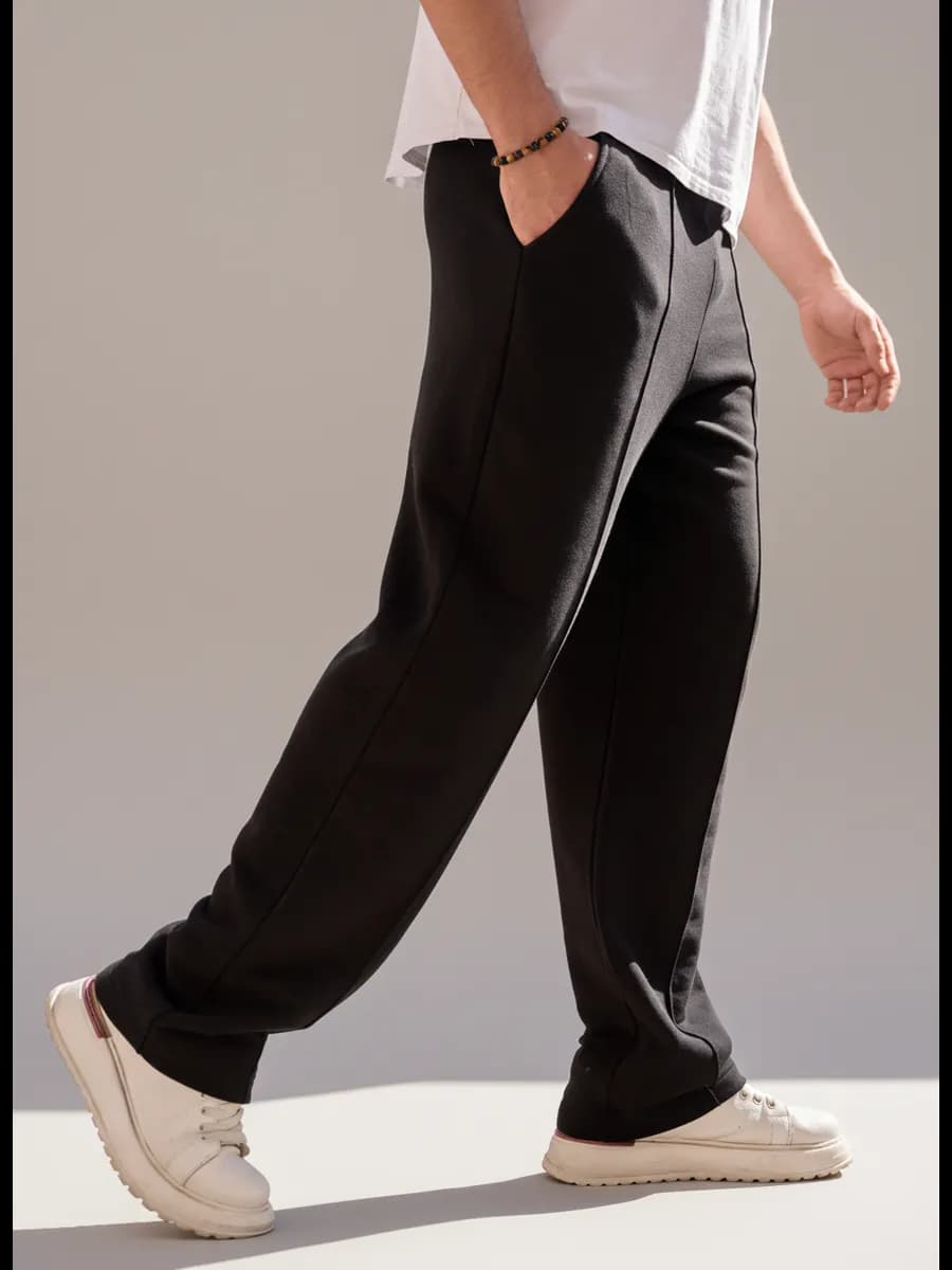 Спортивные штаны прямые футер без начеса