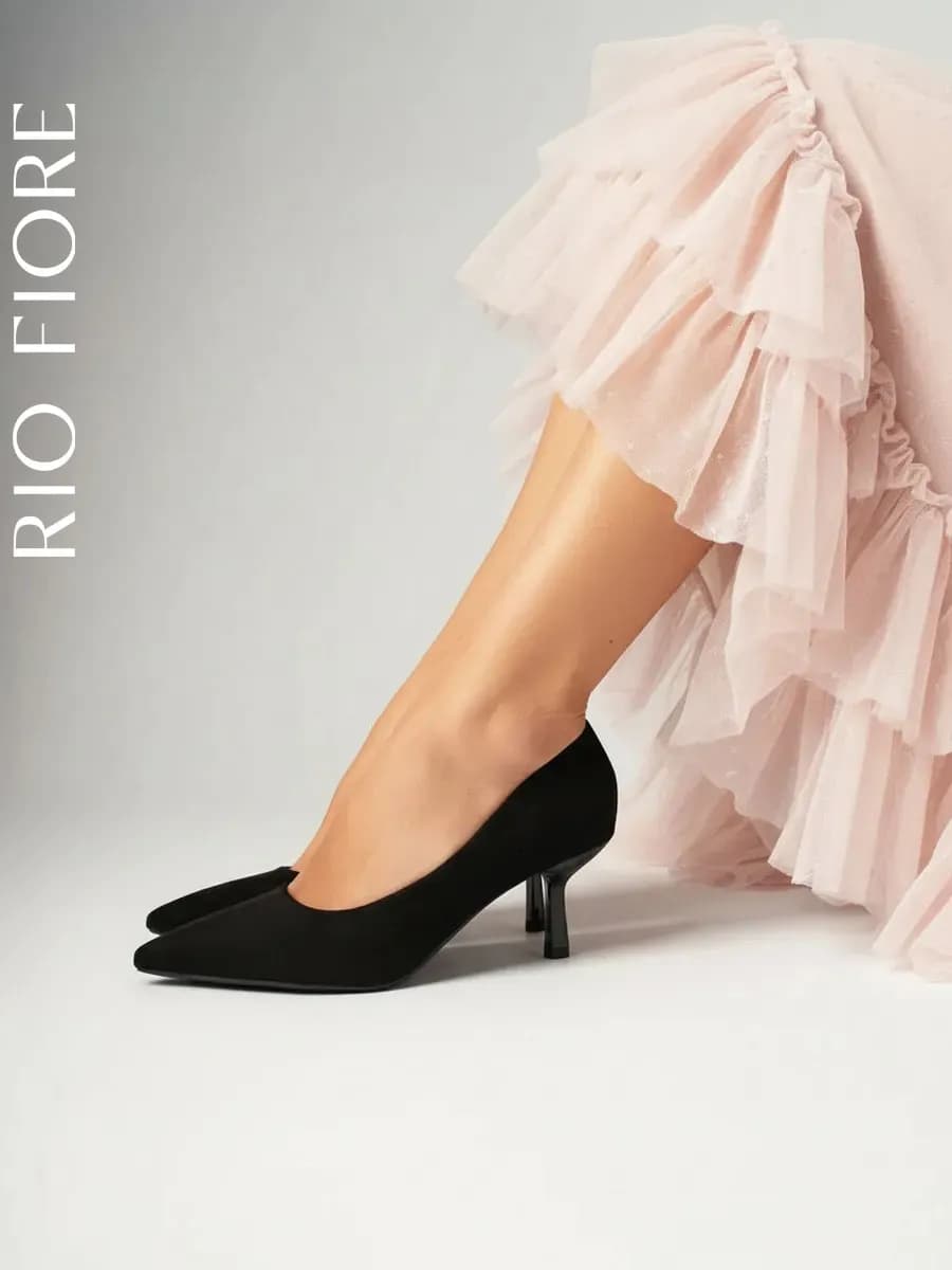 Туфли на каблуке шпильке лодочки вечерние