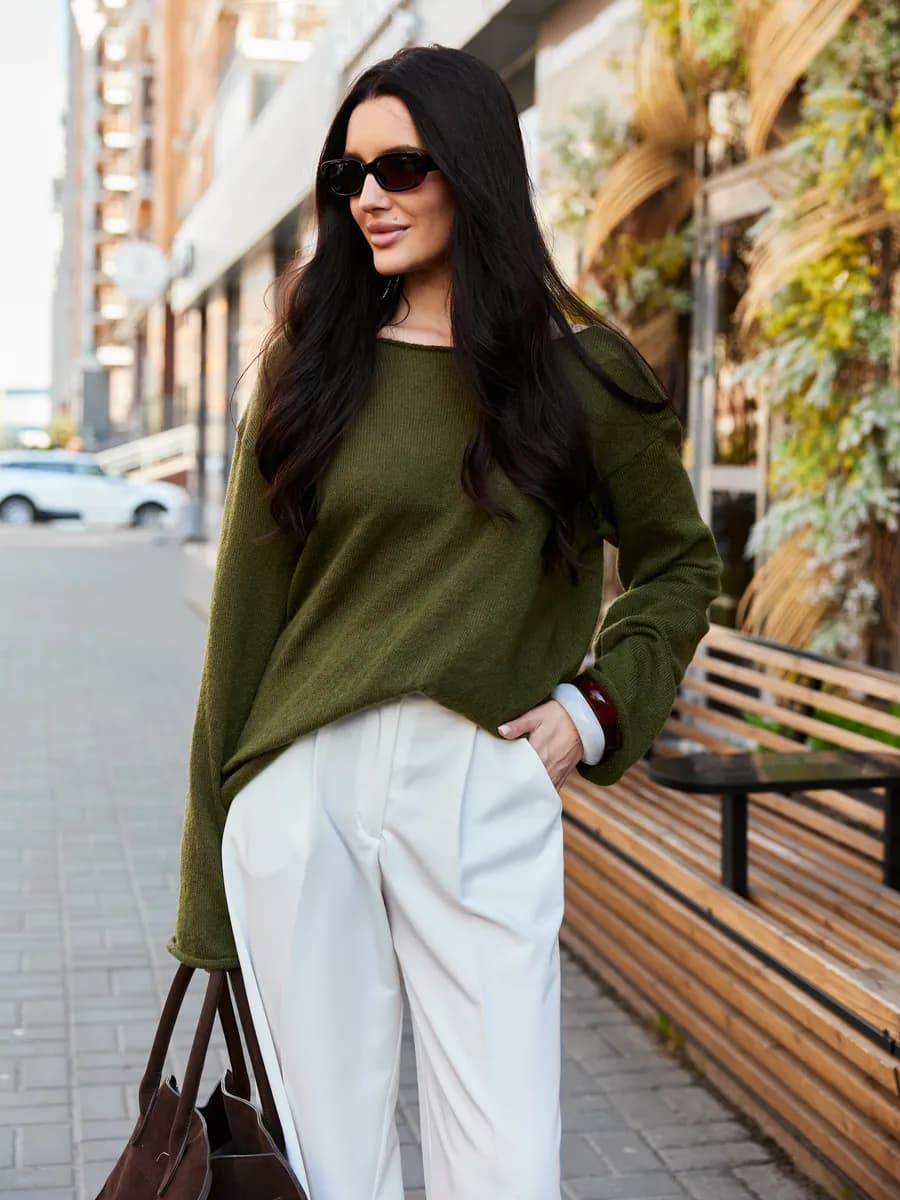 Джемпер вязаный