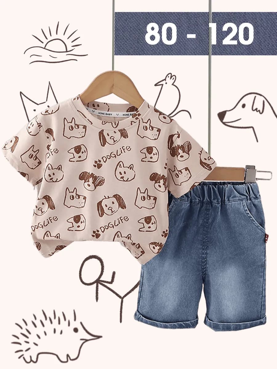 Летний костюм футболка с шортами