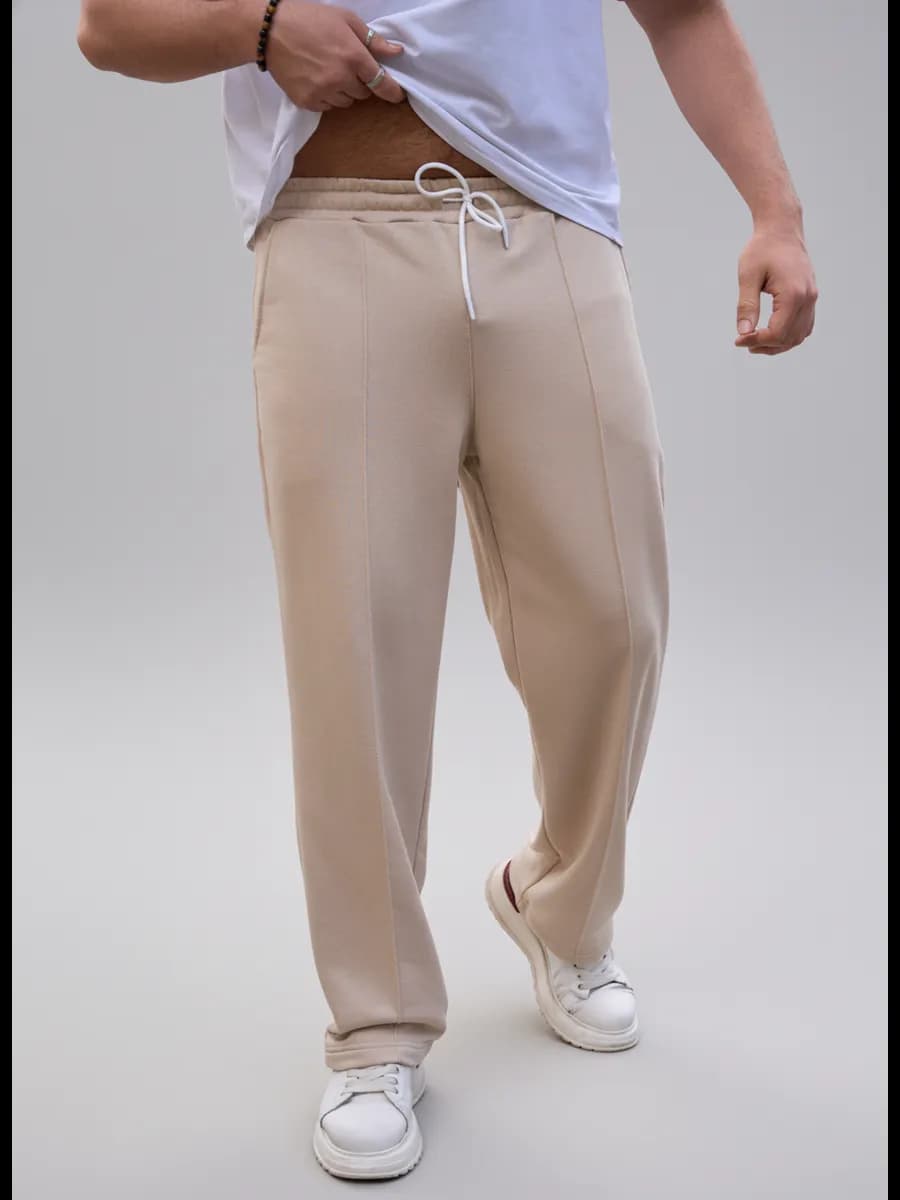 Брюки спортивные прямые футер без начеса