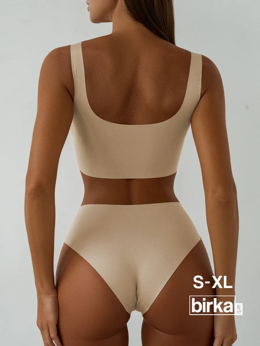 Нижнее белье комплект бесшовный с чашками