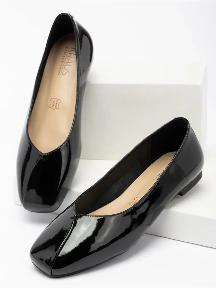 Балетки женские черные - фото 1