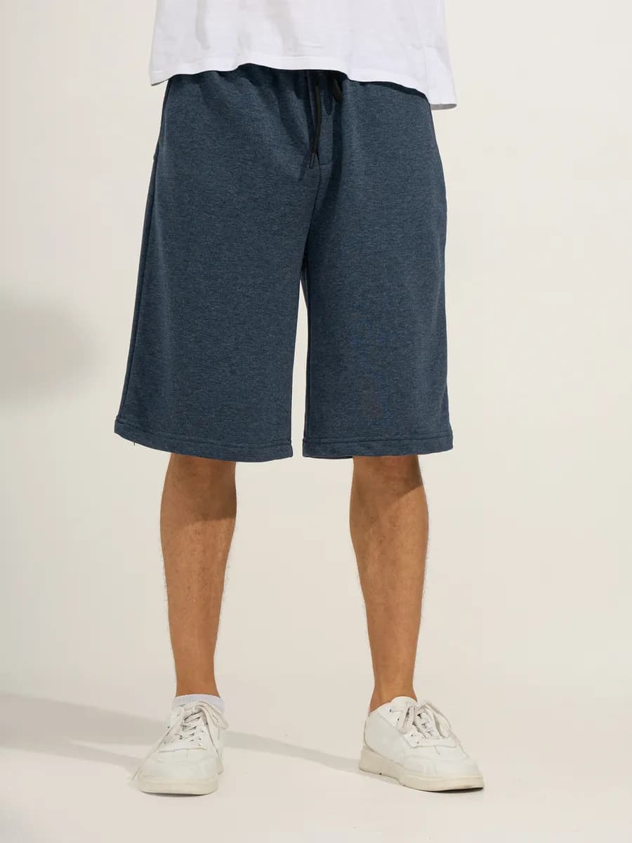 Шорты спортивные синий хлопок карман летний