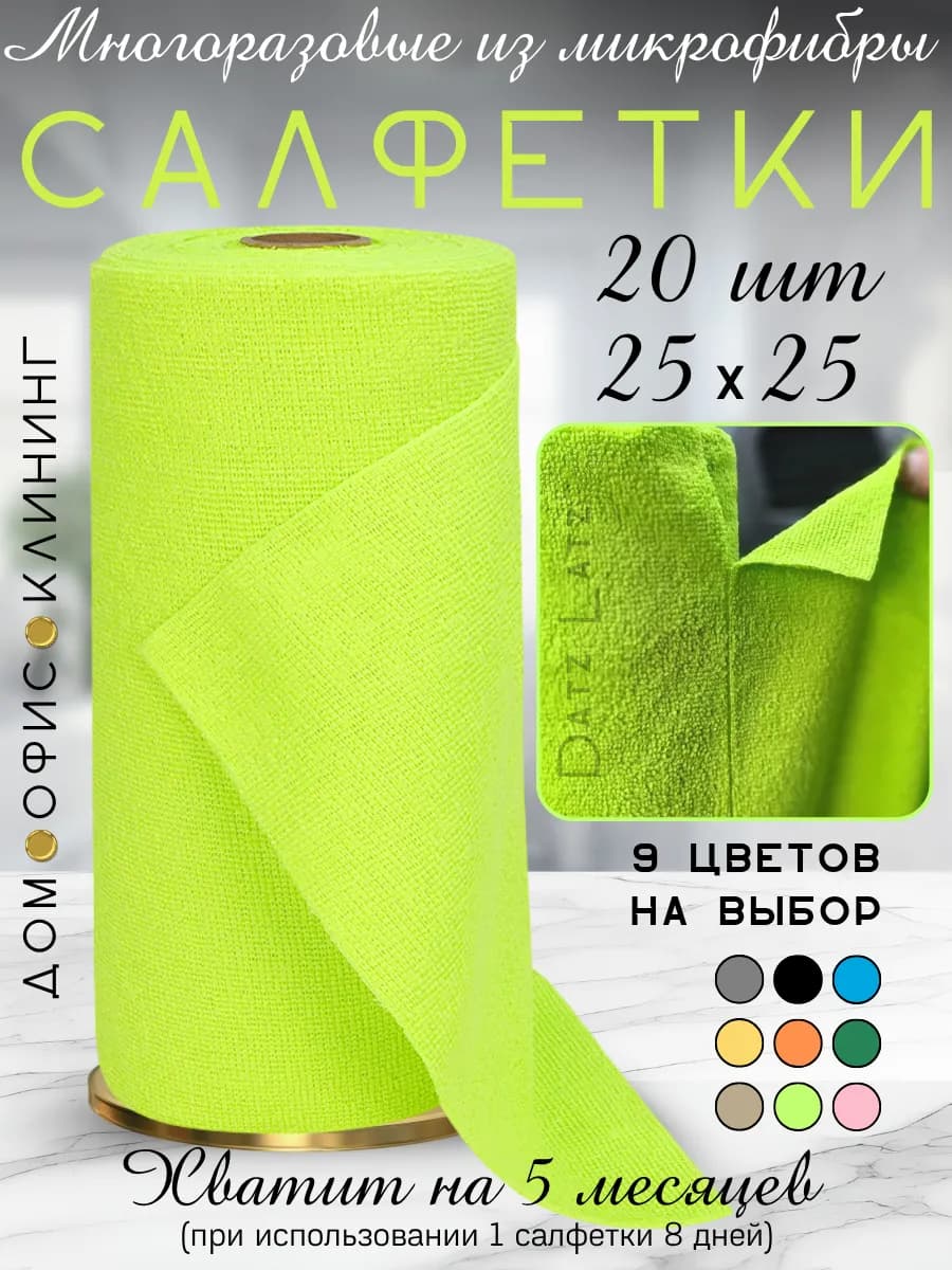 Тряпки салфетки для уборки в рулоне,для кухни многоразовые