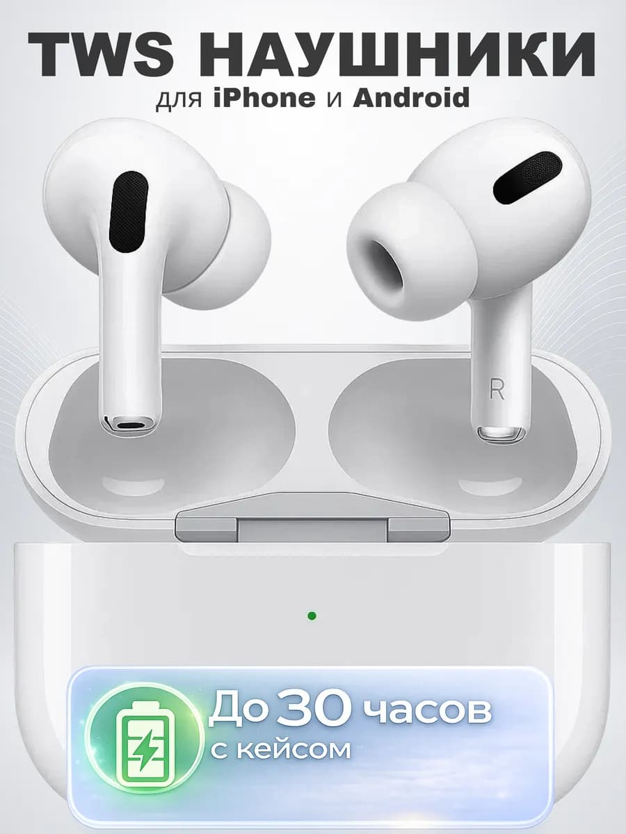 Наушники беспроводные AiPods PRO 2 для iPhone и Android