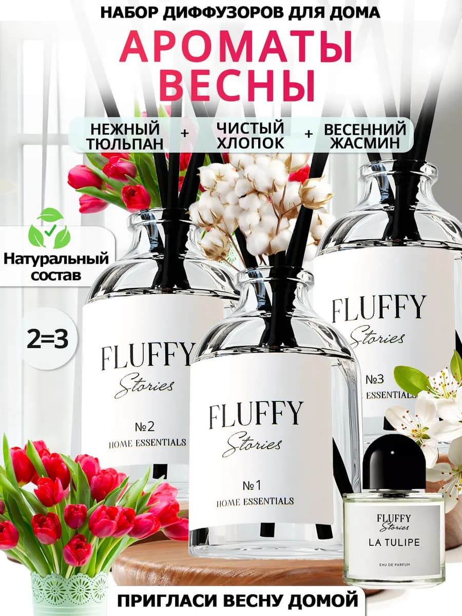 Диффузор для дома с палочками парфюмированный