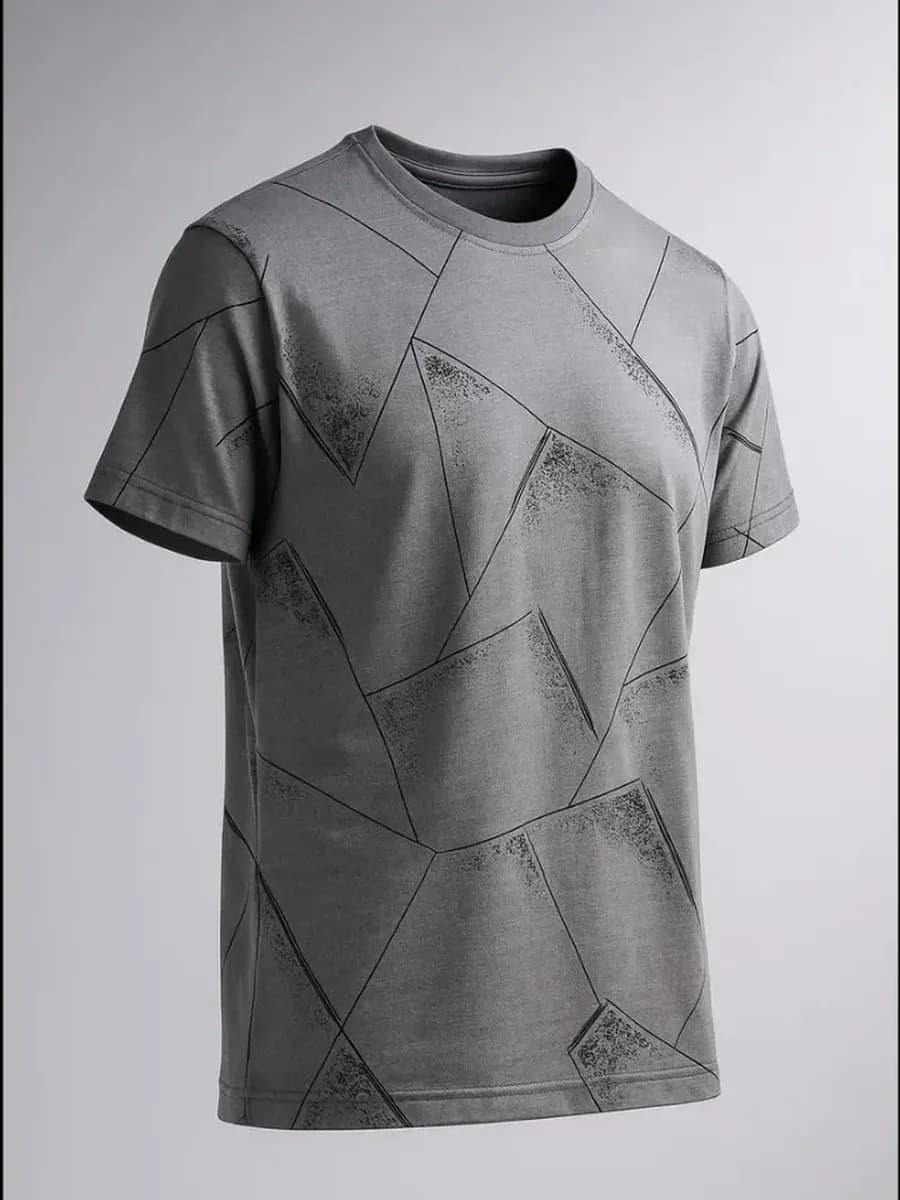 Футболка базовая хлопок с принтом