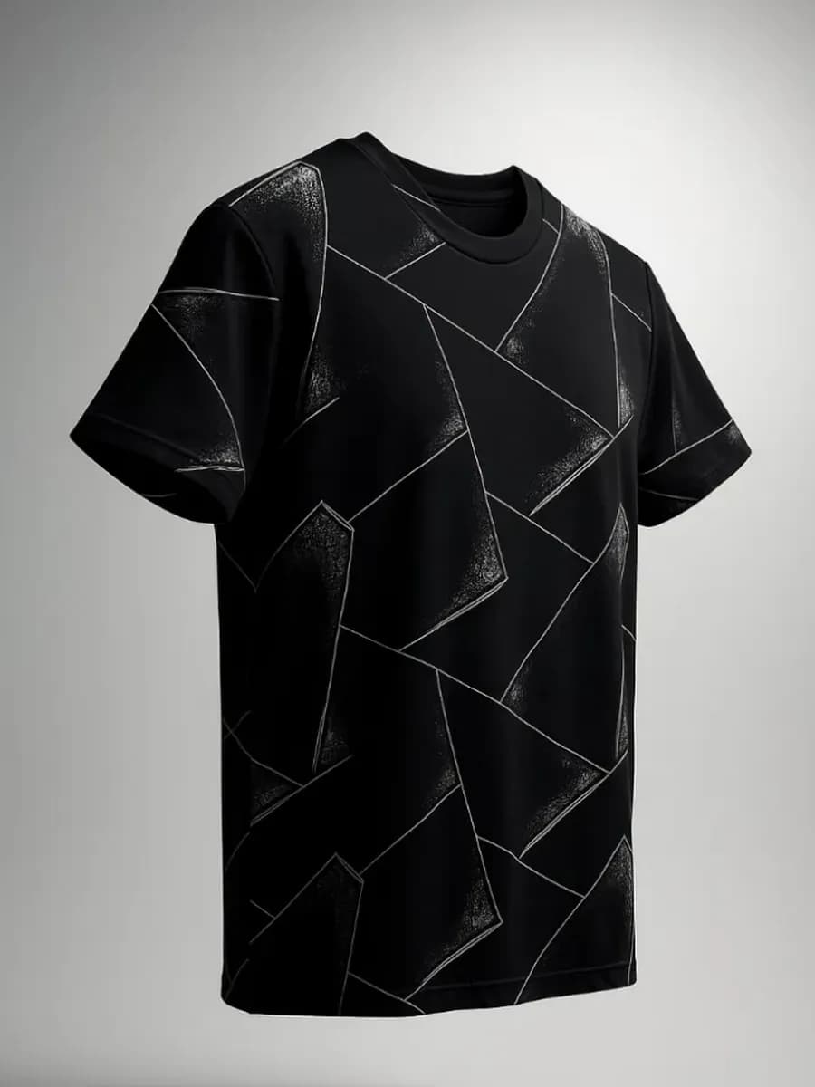 Футболка базовая хлопок с принтом