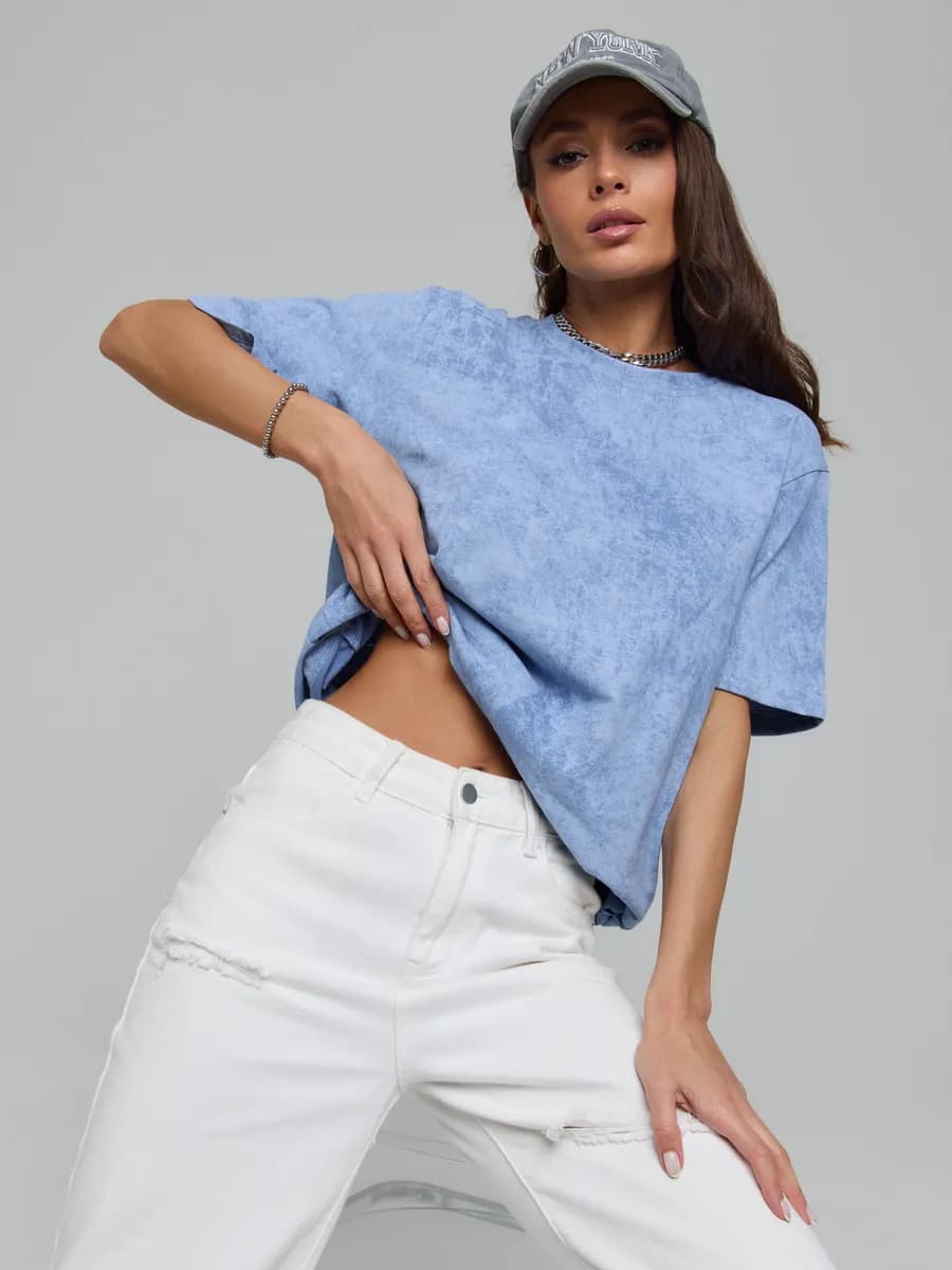 Футболка варенка базовая оверсайз хлопок