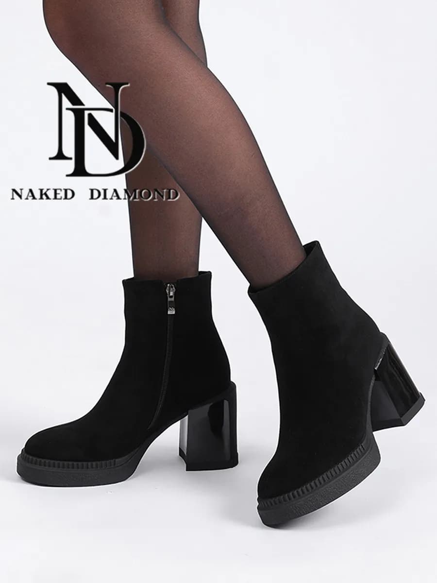 Ботильоны демисезонные на каблуке