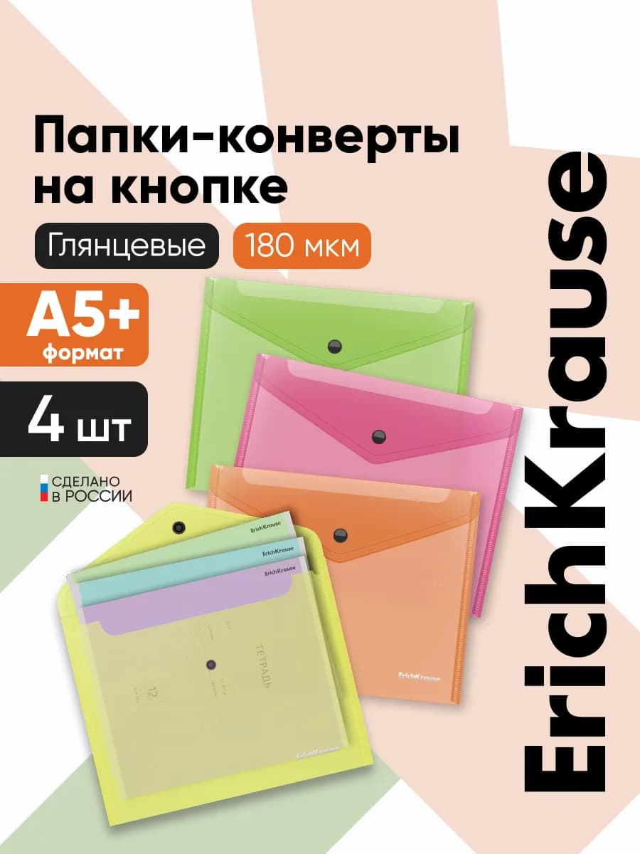 Папка в школу для тетрадей А5 4 штуки